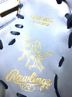 RAWLINGS Heart of the hide 11.75 1st base Gloves LH GRAY GR1HOM53 Express Ship