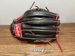 RED RAWLINGS HOH PRO-301-6JB HEART HIDE Horween USA LHT GOLD GLOVE H-web USED