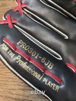 RED RAWLINGS HOH PRO-301-6JB HEART HIDE Horween USA LHT GOLD GLOVE H-web USED