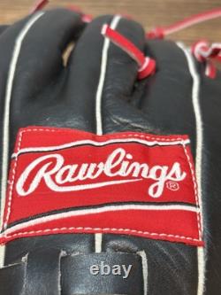 RED RAWLINGS HOH PRO-301-6JB HEART HIDE Horween USA LHT GOLD GLOVE H-web USED