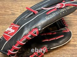 RED RAWLINGS HOH PRO-301-6JB HEART HIDE Horween USA LHT GOLD GLOVE H-web USED