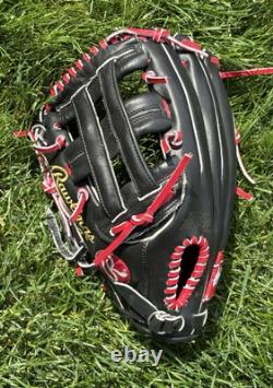 RED RAWLINGS HOH PRO-301-6JB HEART HIDE Horween USA LHT GOLD GLOVE H-web USED