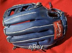 Rare Rawlings Blue Horween PRO-2HFBL Heart of Hide HOH USA Baseball Glove Mitt