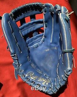Rare Rawlings Blue Horween PRO-2HFBL Heart of Hide HOH USA Baseball Glove Mitt