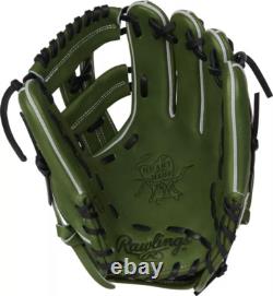 Rawlings 11.5 Heart of the Hide R2G Series Glove, Military Green, RHT SALE