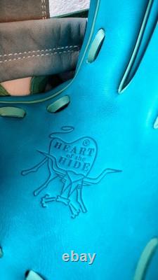 Rawlings 11.5 RHT Heart Of The Hide R2G Baseball Softball Glove I-Web Teal/Grey