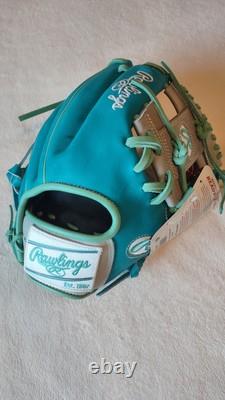 Rawlings 11.5 RHT Heart Of The Hide R2G Baseball Softball Glove I-Web Teal/Grey