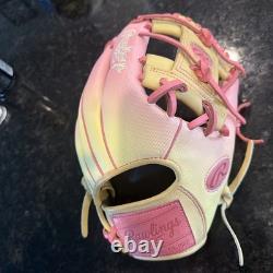 Rawlings 11.75 Heart of the Hide Pink Lemonade Limited Editon Fastpitch Glove