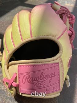 Rawlings 11.75 Heart of the Hide Pink Lemonade Limited Editon Fastpitch Glove