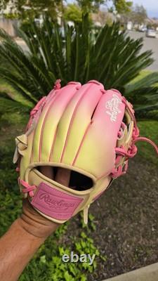 Rawlings 11.75 Heart of the Hide Pink Lemonade Limited Editon Fastpitch Glove