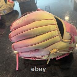 Rawlings 11.75 Heart of the Hide Pink Lemonade Limited Editon Fastpitch Glove