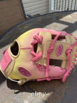 Rawlings 11.75 Heart of the Hide Pink Lemonade Limited Editon Fastpitch Glove