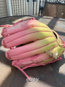 Rawlings 11.75 Heart of the Hide Pink Lemonade Limited Editon Fastpitch Glove
