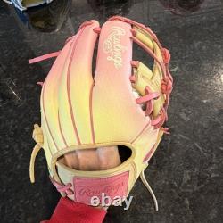 Rawlings 11.75 Heart of the Hide Pink Lemonade Limited Editon Fastpitch Glove