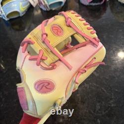 Rawlings 11.75 Heart of the Hide Pink Lemonade Limited Editon Fastpitch Glove