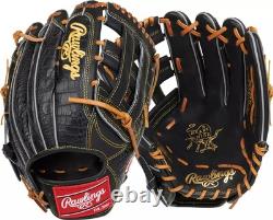 Rawlings 12.75 Heart of the Hide Outfield Glove New Black Edition on Sale