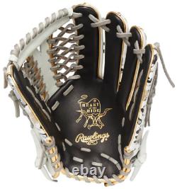 Rawlings Baseball Heart of the Hide CRUSH THE STONE Outfield 12.5 Black/White