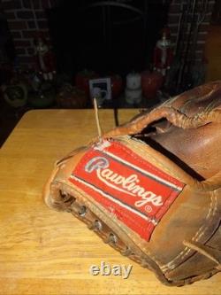 Rawlings Baseball Mitt Heart Of Hide TRAP-EZE Model Date Code 0BB09 11/90