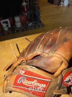 Rawlings Baseball Mitt Heart Of Hide TRAP-EZE Model Date Code 0BB09 11/90