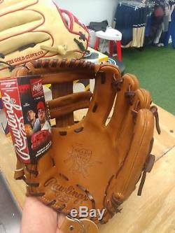 Rawlings Brown Wing Tip Heart of the Hide Baseball Glove pro204-1gbwt 11 1/2 in