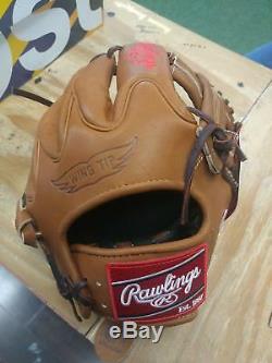 Rawlings Brown Wing Tip Heart of the Hide Baseball Glove pro204-1gbwt 11 1/2 in