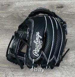 Rawlings Custom Heart Of The Hide Glove PRO204DM-2 Black Hyper Shell RHT 11.5