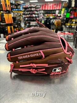 Rawlings Custom Heart of the Hide PRO3039-6 Maroon, Timberglaze, Pink 12 3/4 IN