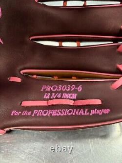 Rawlings Custom Heart of the Hide PRO3039-6 Maroon, Timberglaze, Pink 12 3/4 IN