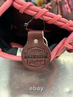 Rawlings Custom Heart of the Hide PRO3039-6 Maroon, Timberglaze, Pink 12 3/4 IN