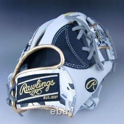 Rawlings GR2HON62 Heart of the Hide Crush The Stone Infielder Glove 11.5 BLK WHI