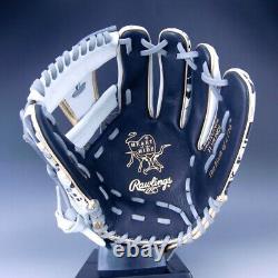 Rawlings GR2HON62 Heart of the Hide Crush The Stone Infielder Glove 11.5 BLK WHI