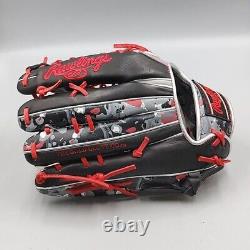 Rawlings Glove Outfield 12.5 GR2HOB88 HOH Heart Of The Hide Black Red Sports