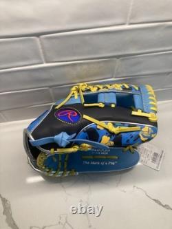 Rawlings Glove RHT Heart of the Hide 11.5 Camo Blue Black Yellow All Positions