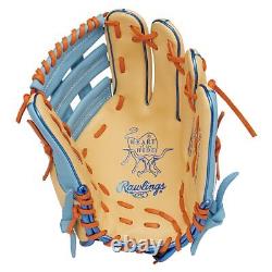 Rawlings HEART of the HIDE MLB COLOR SYNC Camel 11.5 Baseball Glove Infield LH