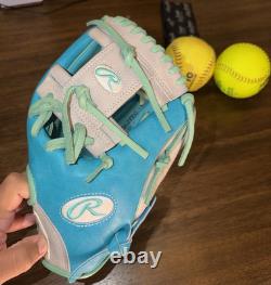 Rawlings HOH Heart of the Hide 11.5 Infield Glove Teal/Mint PRO Series RHT