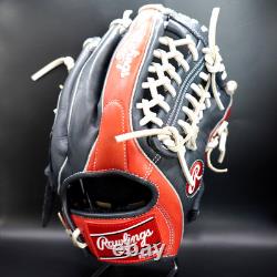 Rawlings HOH Heart of the Hide Baseball Glove RHT 11.75 All Positions Navy/Red