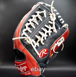 Rawlings HOH Heart of the Hide Baseball Glove RHT 11.75 All Positions Navy/Red