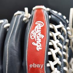 Rawlings HOH Heart of the Hide Baseball Glove RHT 11.75 All Positions Navy/Red
