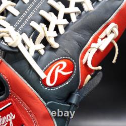 Rawlings HOH Heart of the Hide Baseball Glove RHT 11.75 All Positions Navy/Red