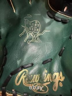 Rawlings HOH Heart of the Hide Glove Pitcher LHT 11.75 Green/Black Rare Japan