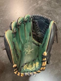 Rawlings HOH Heart of the Hide Glove Pitcher LHT 11.75 Green/Black Rare Japan