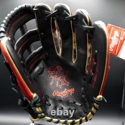 Rawlings HOH Heart of the Hide HYPER SHELL 11.75 RHT Infielder Black/Scarlet