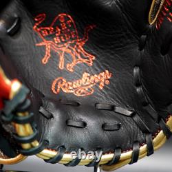Rawlings HOH Heart of the Hide HYPER SHELL 11.75 RHT Infielder Black/Scarlet