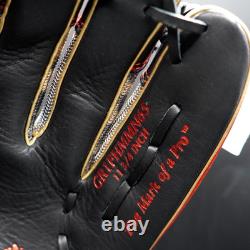 Rawlings HOH Heart of the Hide HYPER SHELL 11.75 RHT Infielder Black/Scarlet