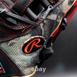 Rawlings HOH Heart of the Hide HYPER SHELL 11.75 RHT Infielder Black/Scarlet
