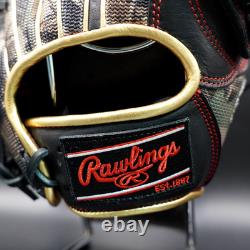 Rawlings HOH Heart of the Hide HYPER SHELL 11.75 RHT Infielder Black/Scarlet