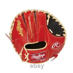 Rawlings HOH Heart of the Hide Pancake Training Glove SCARLET Baseball Mitt 10in