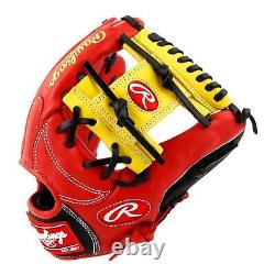 Rawlings HOH Series Baseball Glove Mitt GKN5HH44L Red Lime RHT Infield 11.5