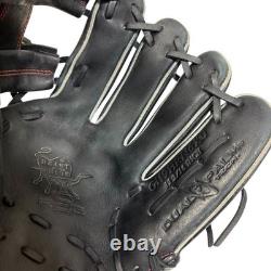 Rawlings Hard Baseball Glove Black HEART of the HIDE 11 3/16