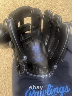 Rawlings Heart Hide Glove Metallic GR3FHMN65 Blk Royal Fielder 11.75 3/4 JPN RHT